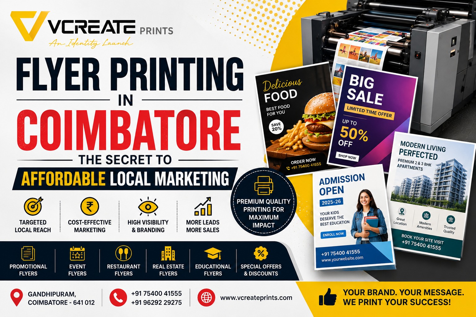 Flyer Printing in Coimbatore
